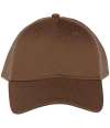 NS035 Native Spirit 5 Panel Trucker Cap Dark Camel / Beige colour image